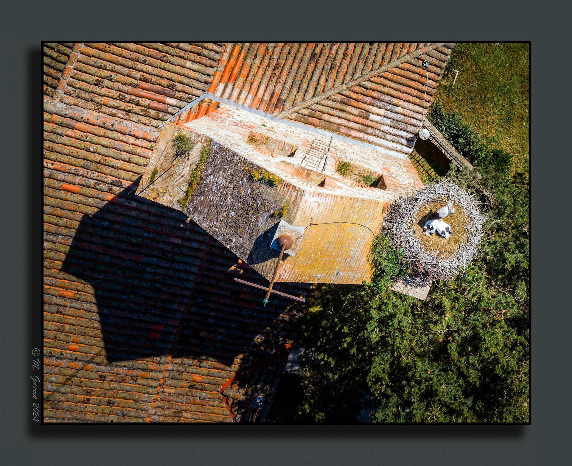 La ermita de San Mamés desde el dron