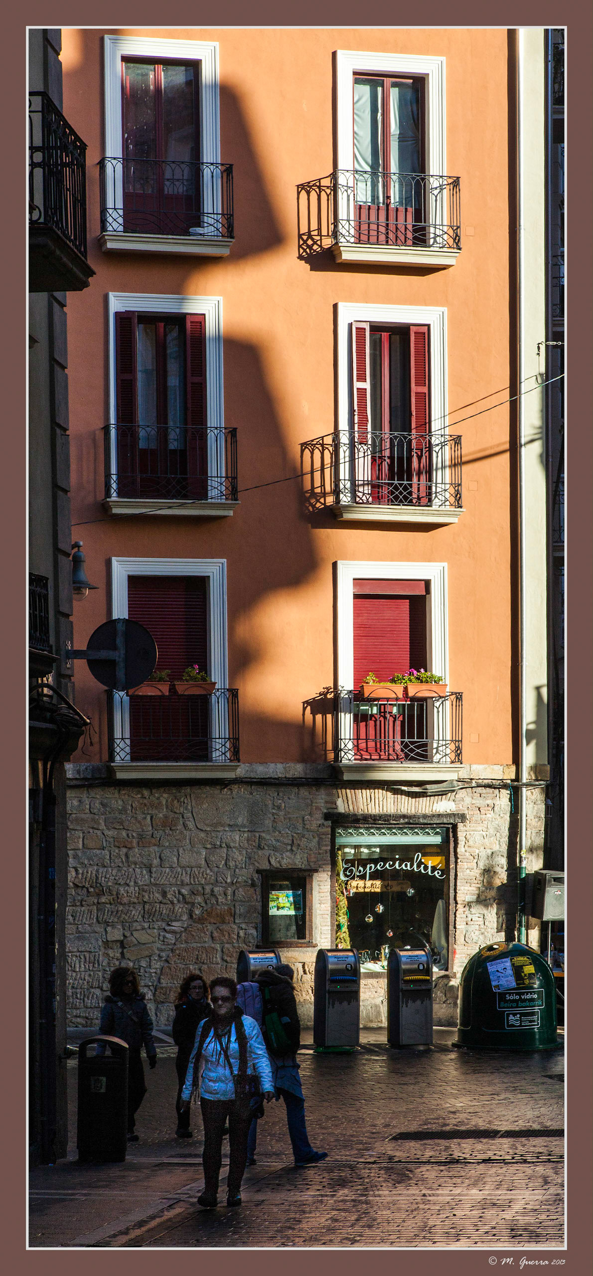 La calle Curia de Pamplona. Ampliar