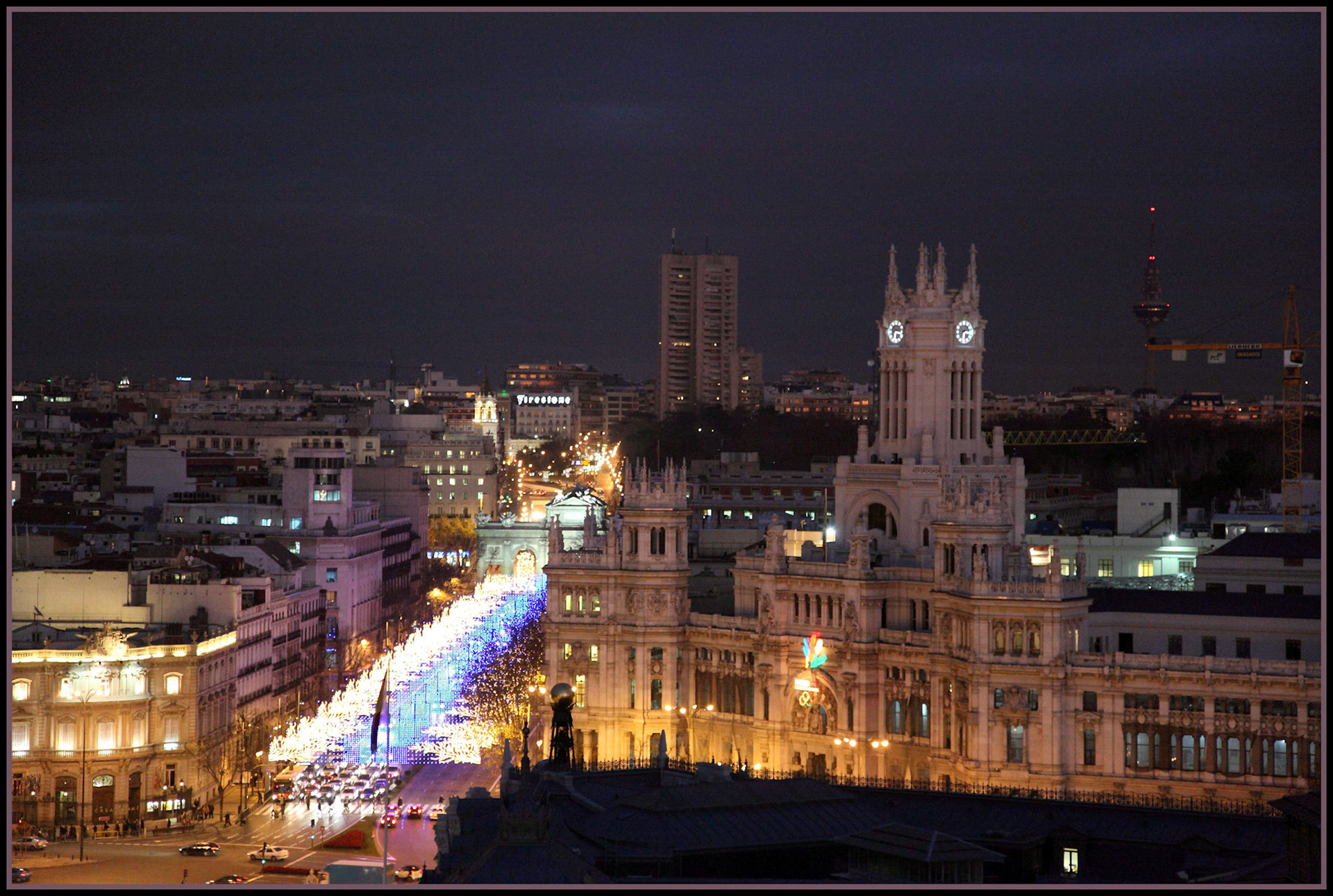Madrid desde la terraza del Círculo de Bellas Artes. Ampliar