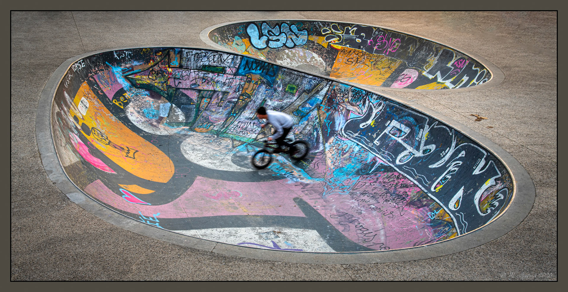Pista de bicicletas acrobáticas en Lyon. 100ASA