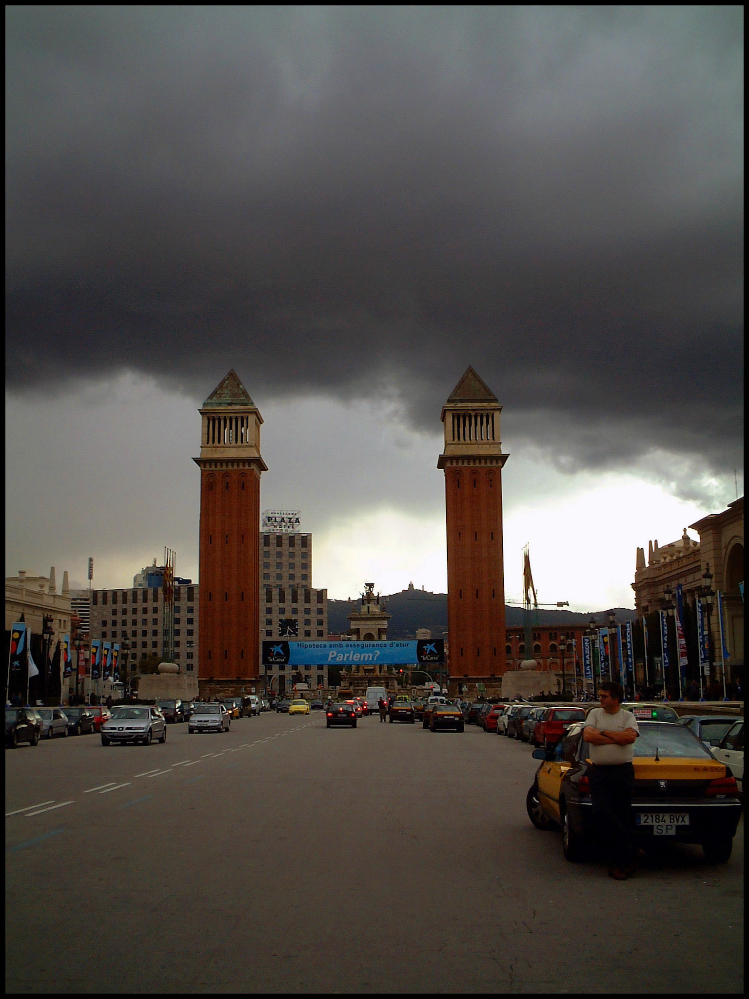 La plaza de España en Barcelona. Ampliar