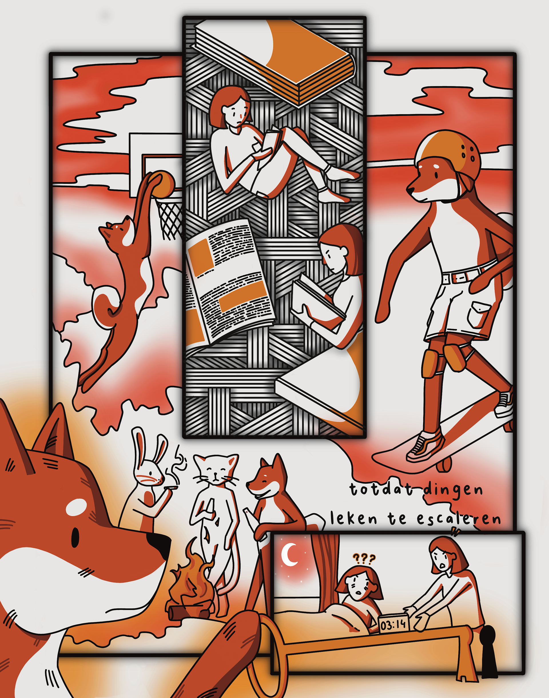 comic about the animals rioting against humans.
