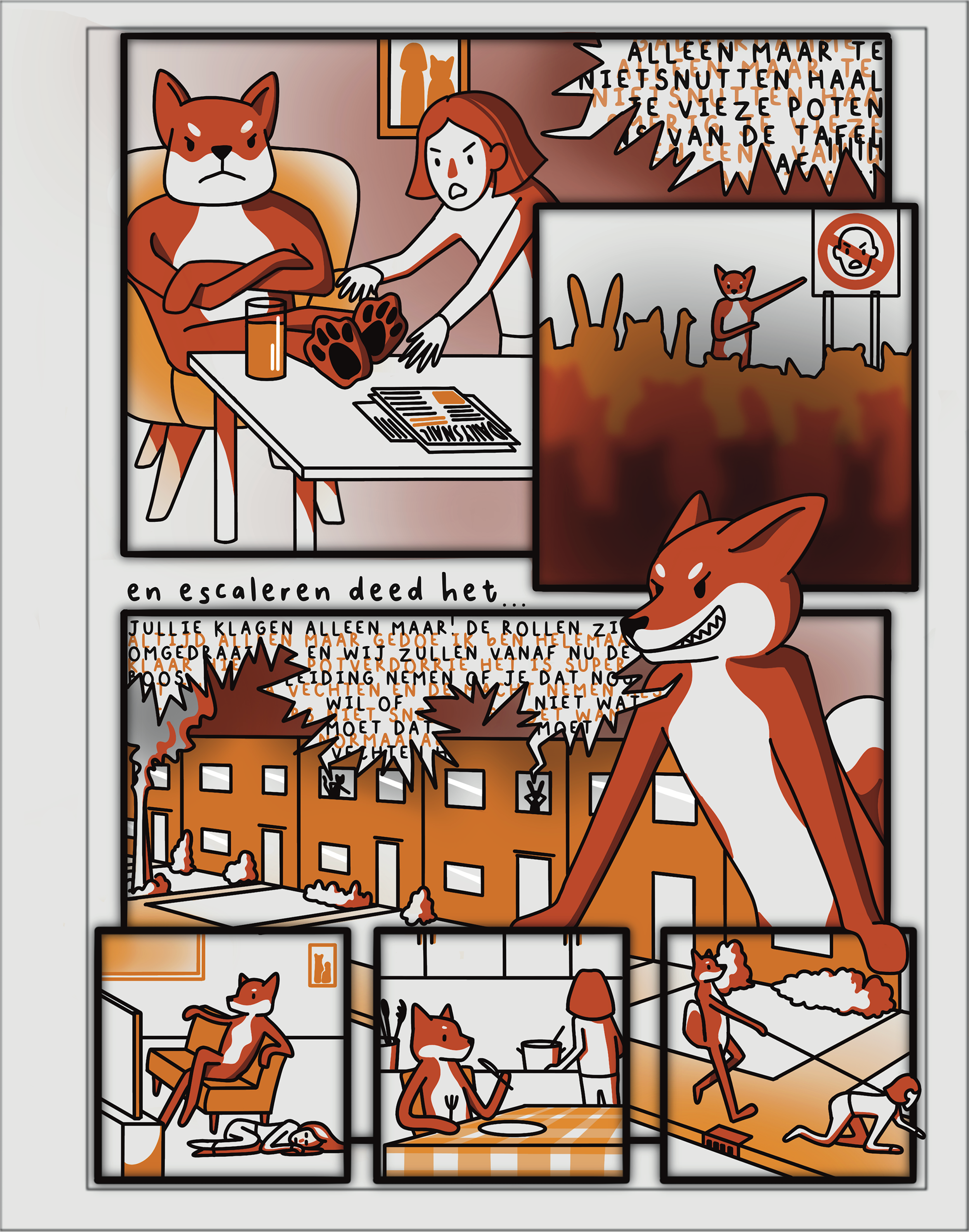 comic about the animals rioting against humans.