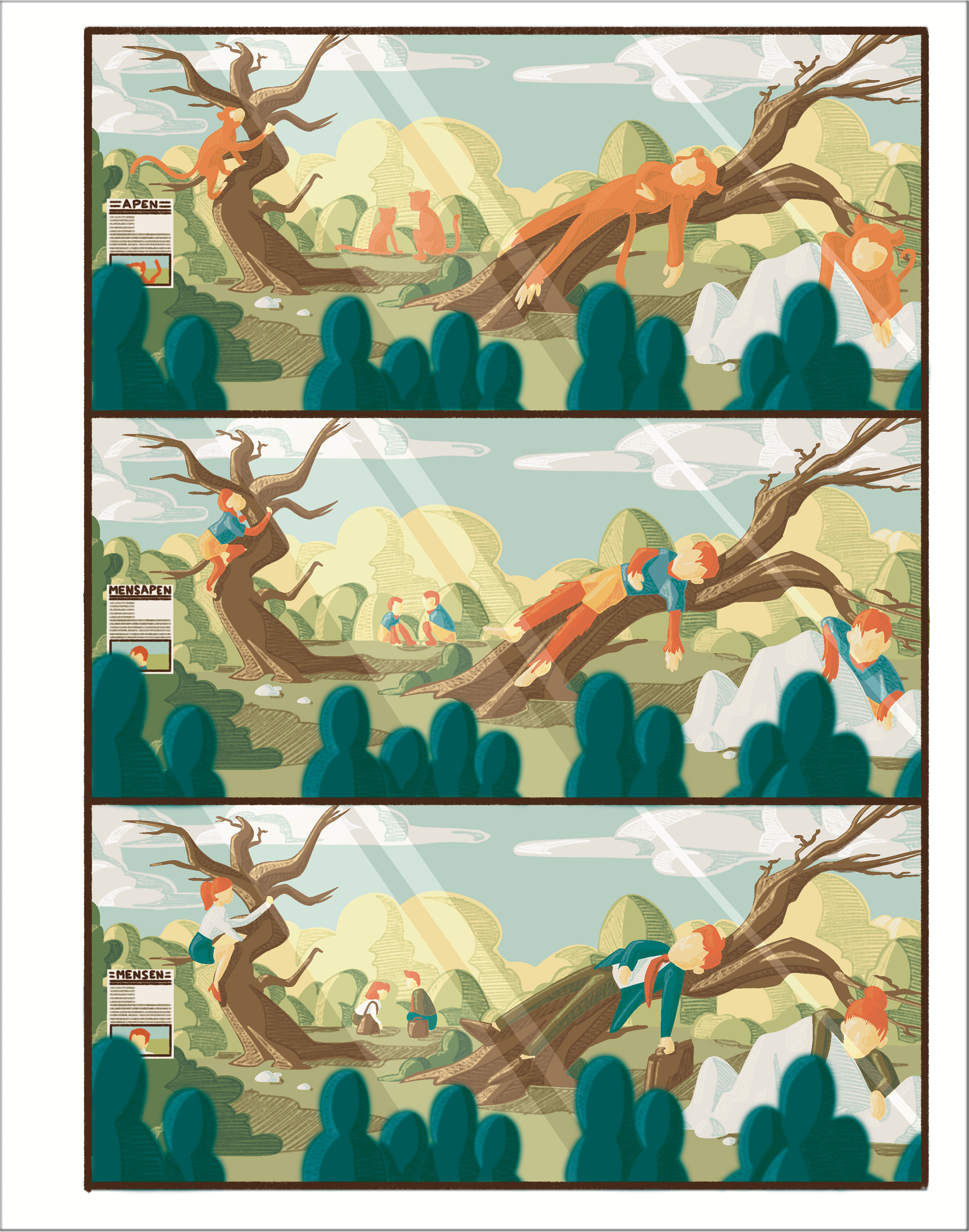 illustrations which illustrate the world if the roles were reversed