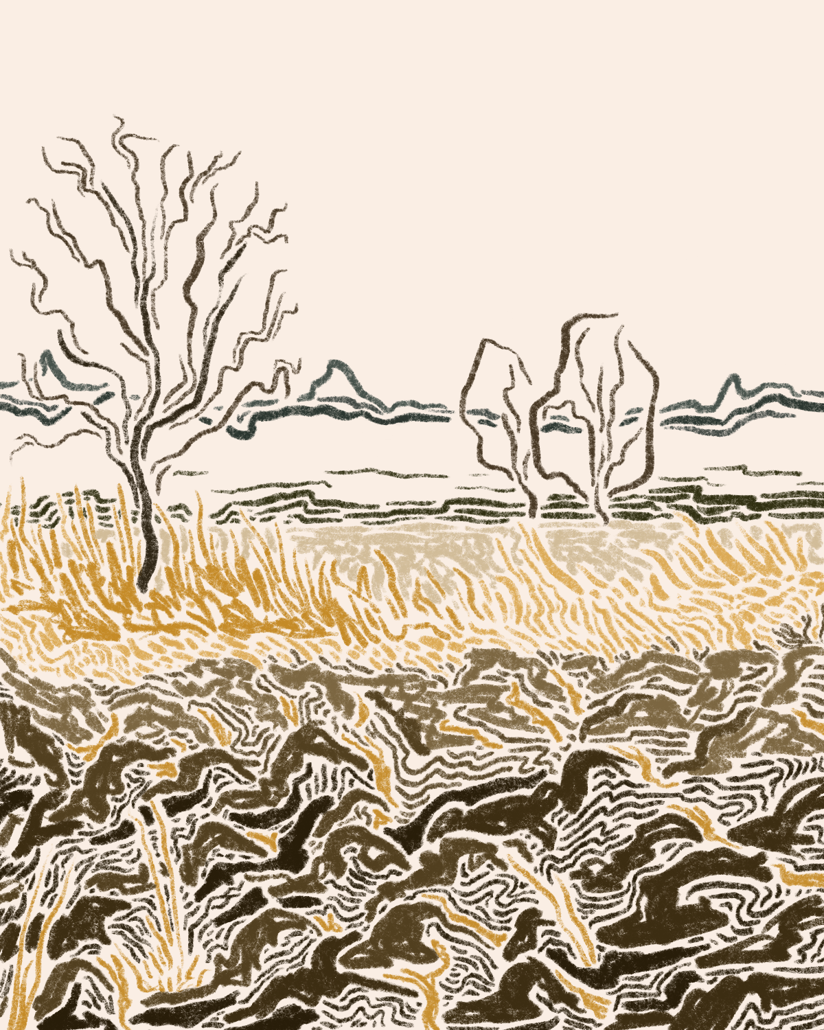 illustrations inspired by a recent visit to the Veluwe