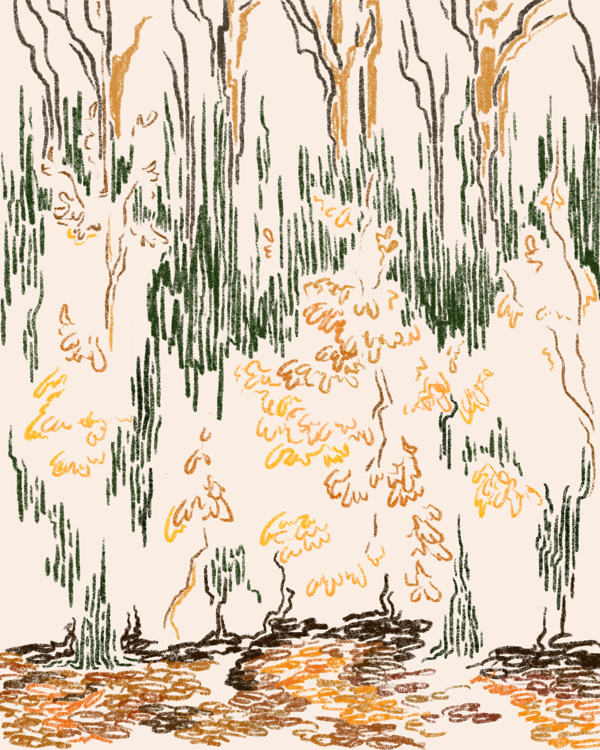 illustrations inspired by a recent visit to the Veluwe