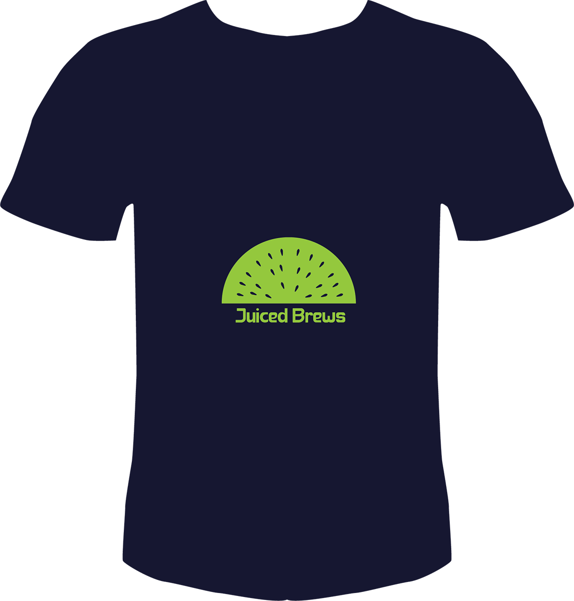 T-shirt with Juiced Brews logo