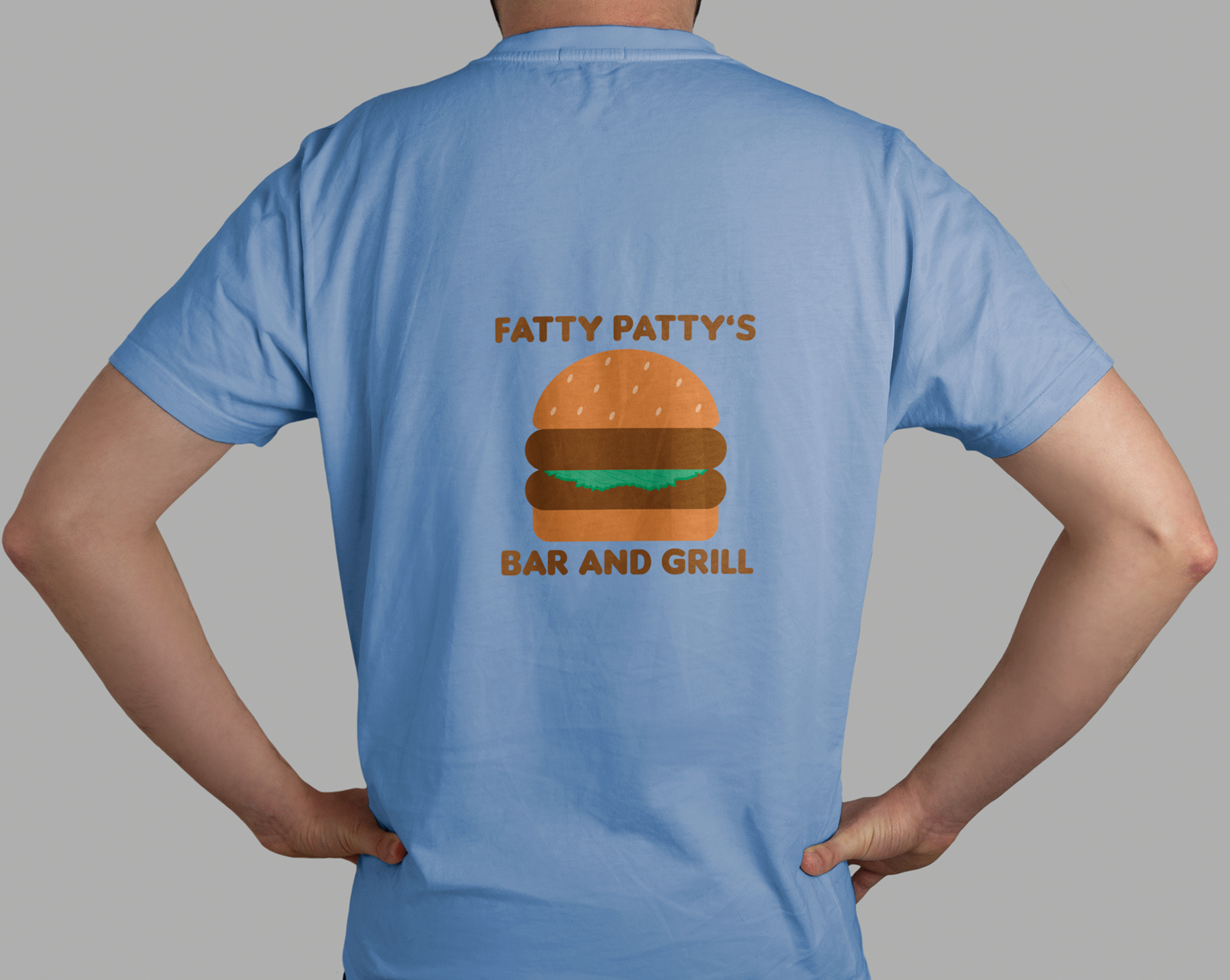T-shirts with the Fatty Patty's logo