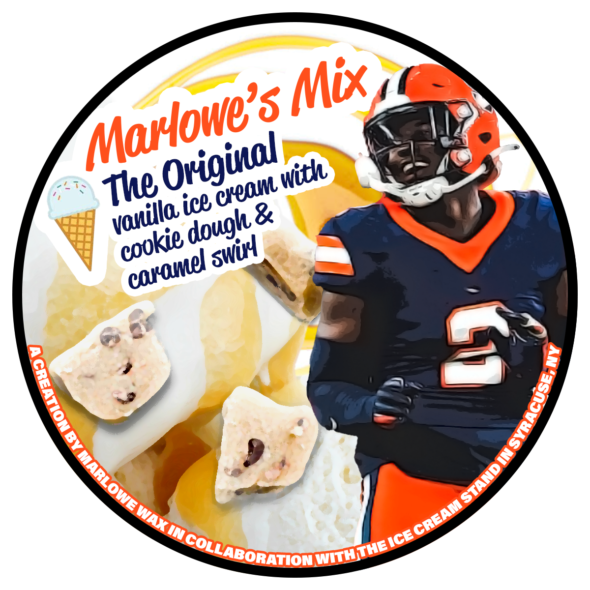 Marlowe Wax x The Ice Cream Stand Pint Sticker