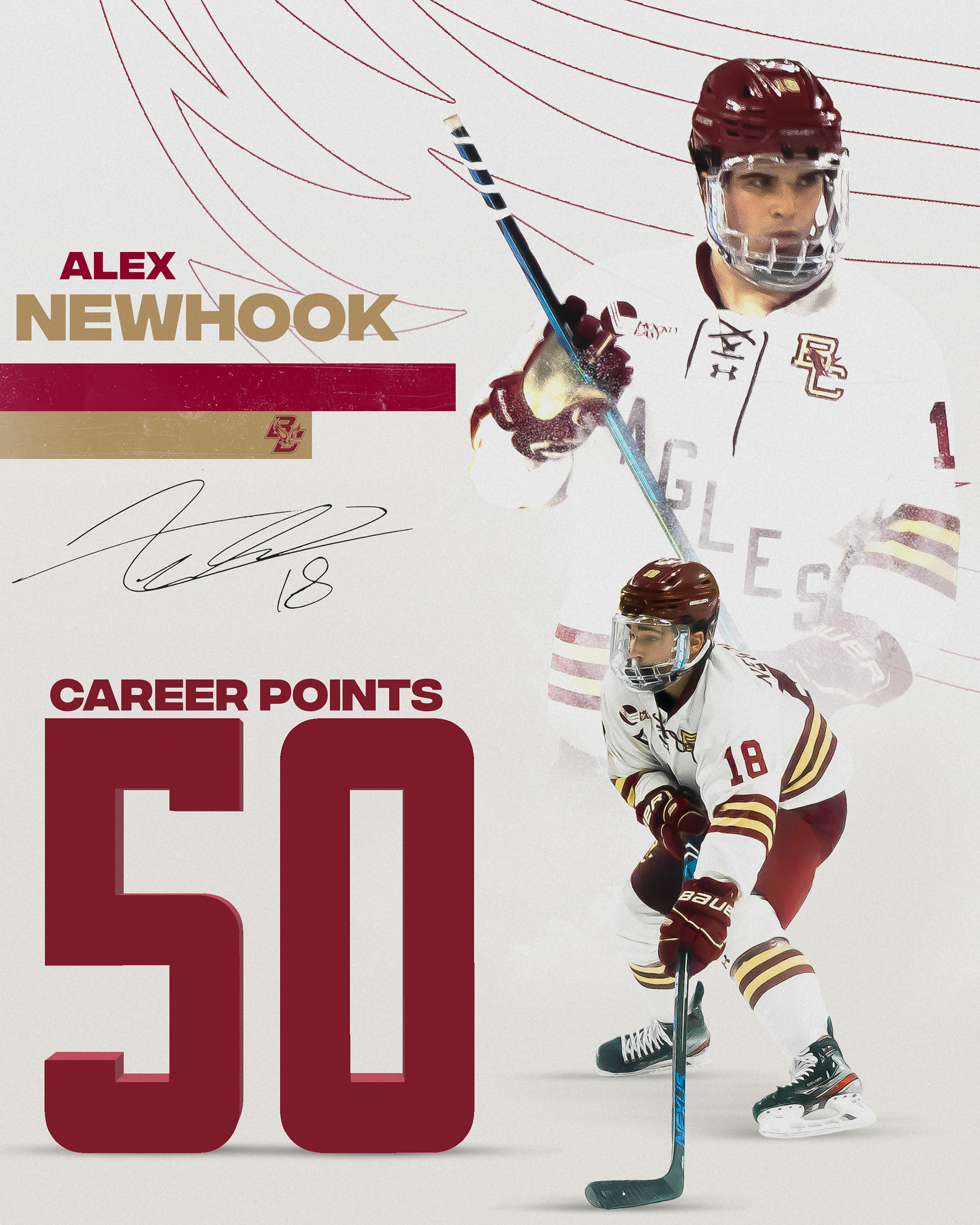 Alex Newhook 50 Points