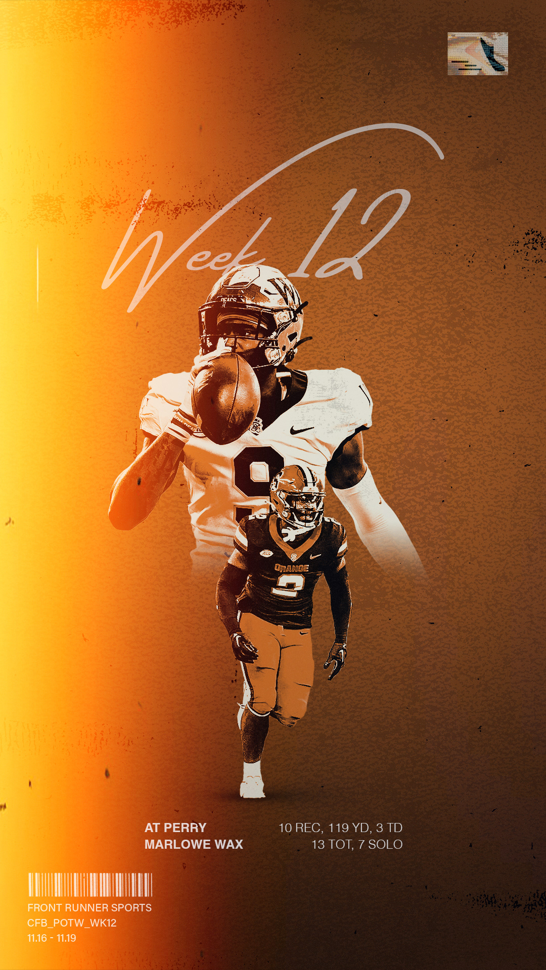 CFB Week 12 POTW