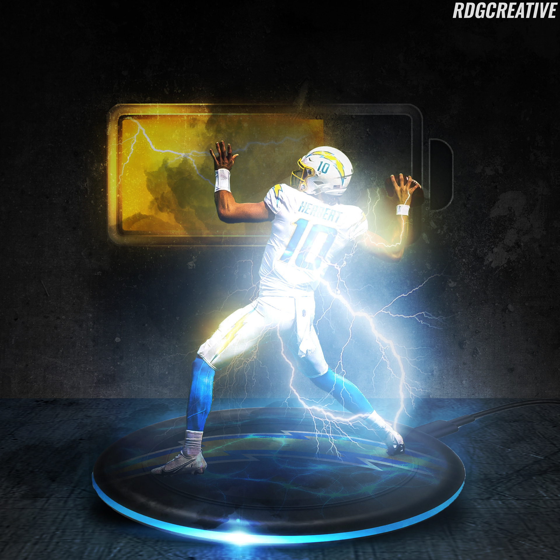 Justin Herbert "Charged Up" Concept