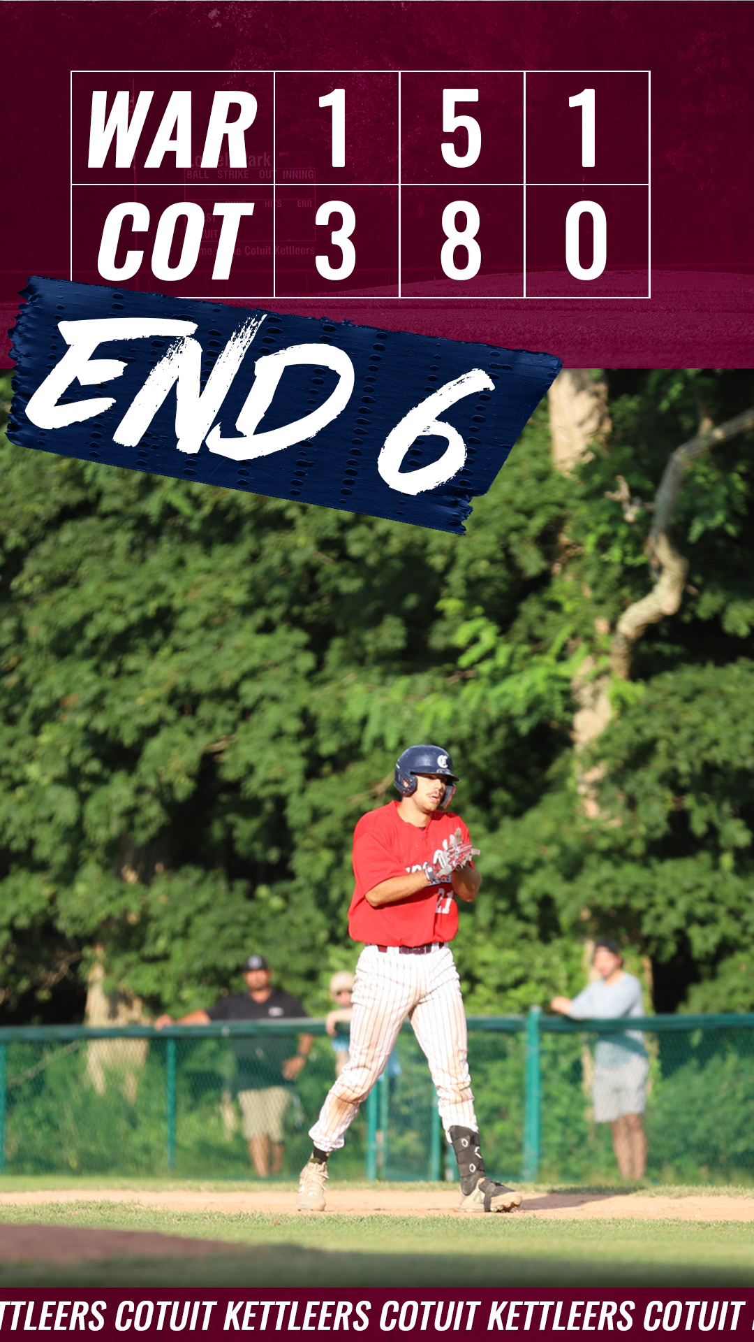 Score Update (Home) - End 6th