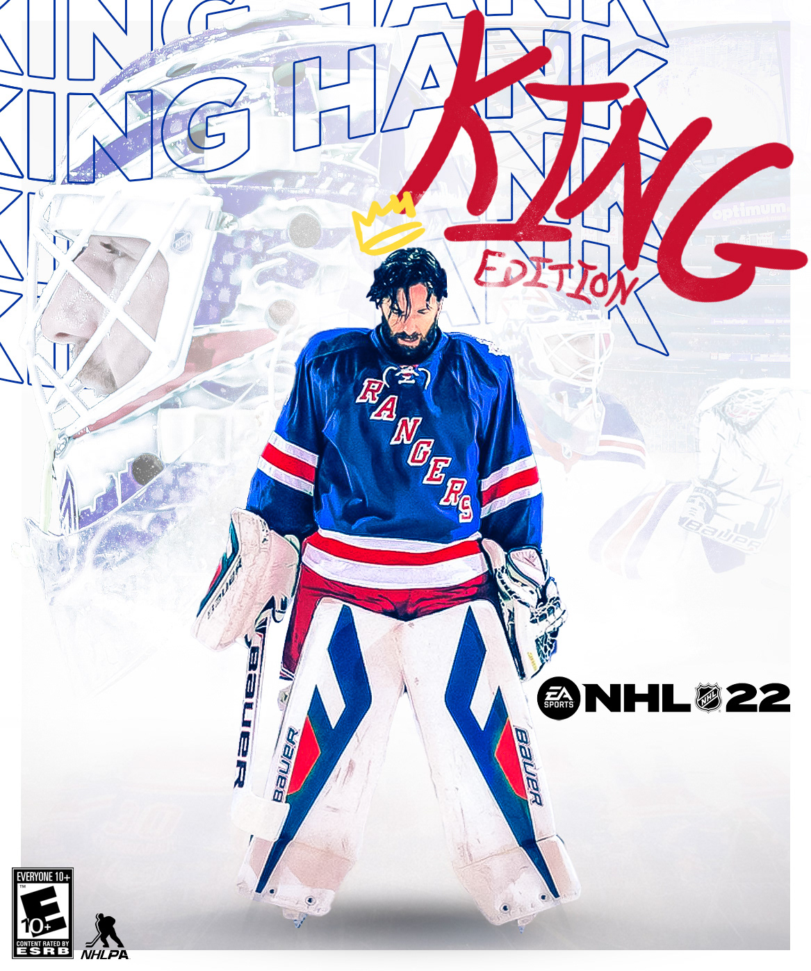 Henrik Lundqvist NHL22 "KING EDITION" Cover