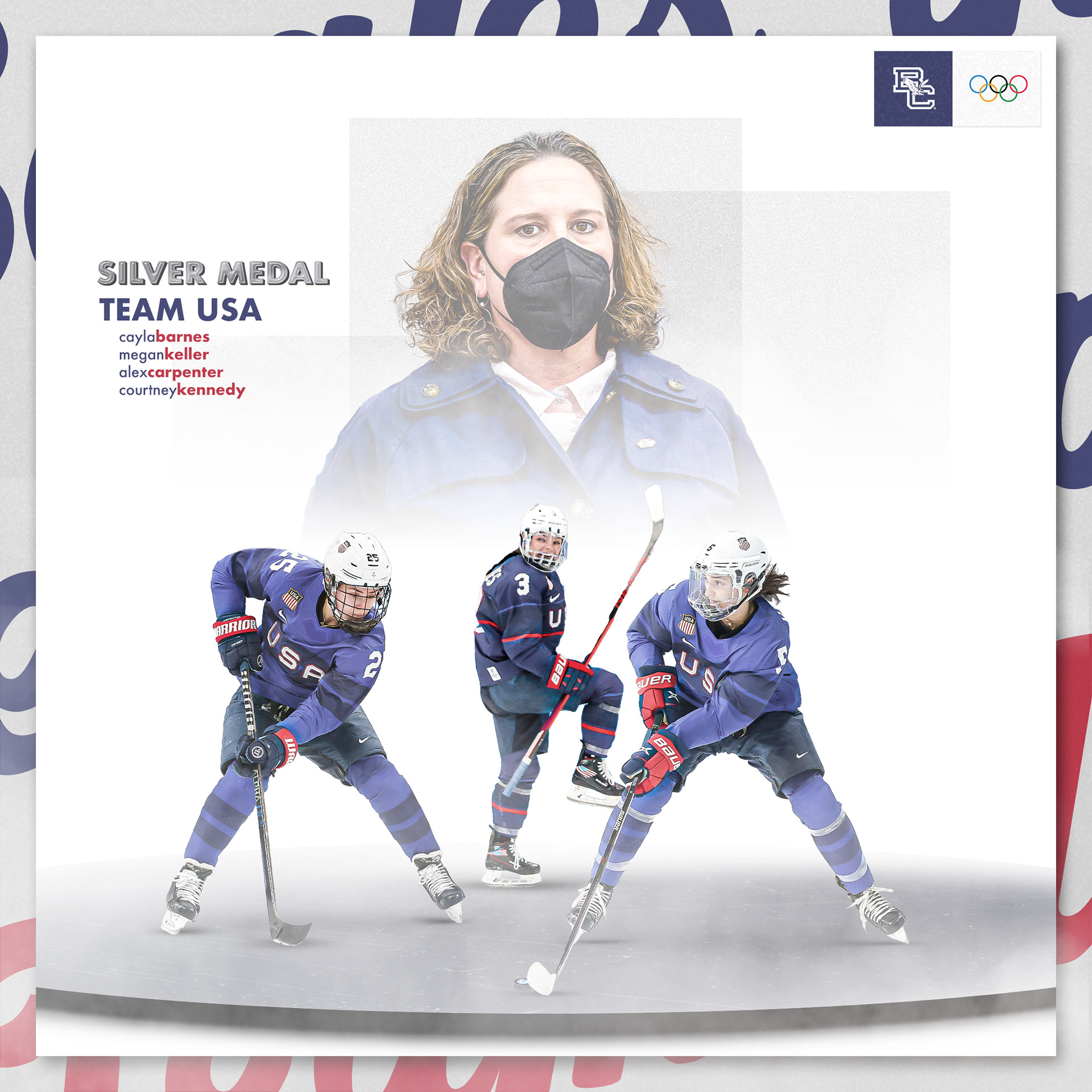 USA Women's Hockey - Silver Medal