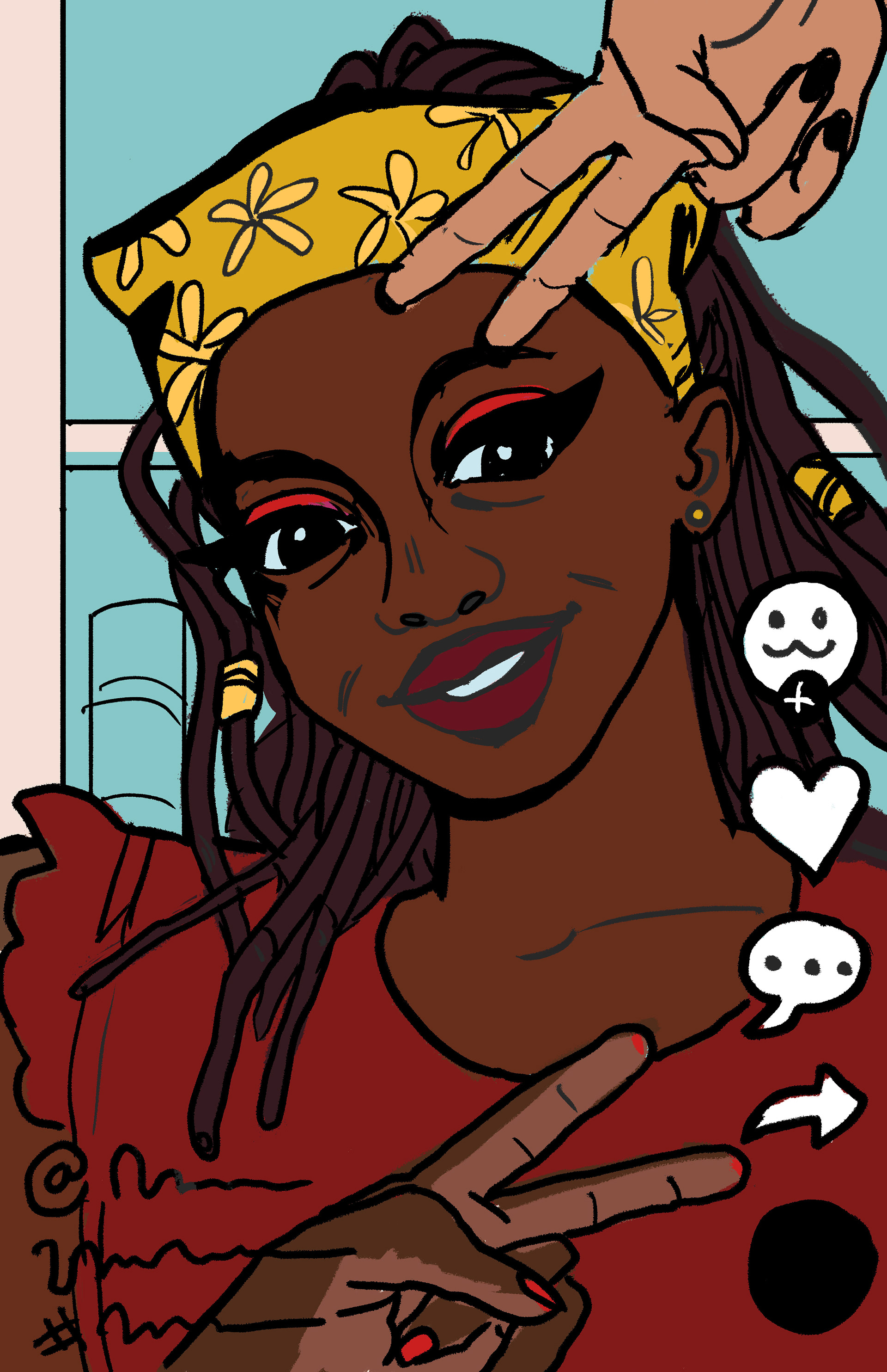 TikTok Article Illustration, Digital, 2020