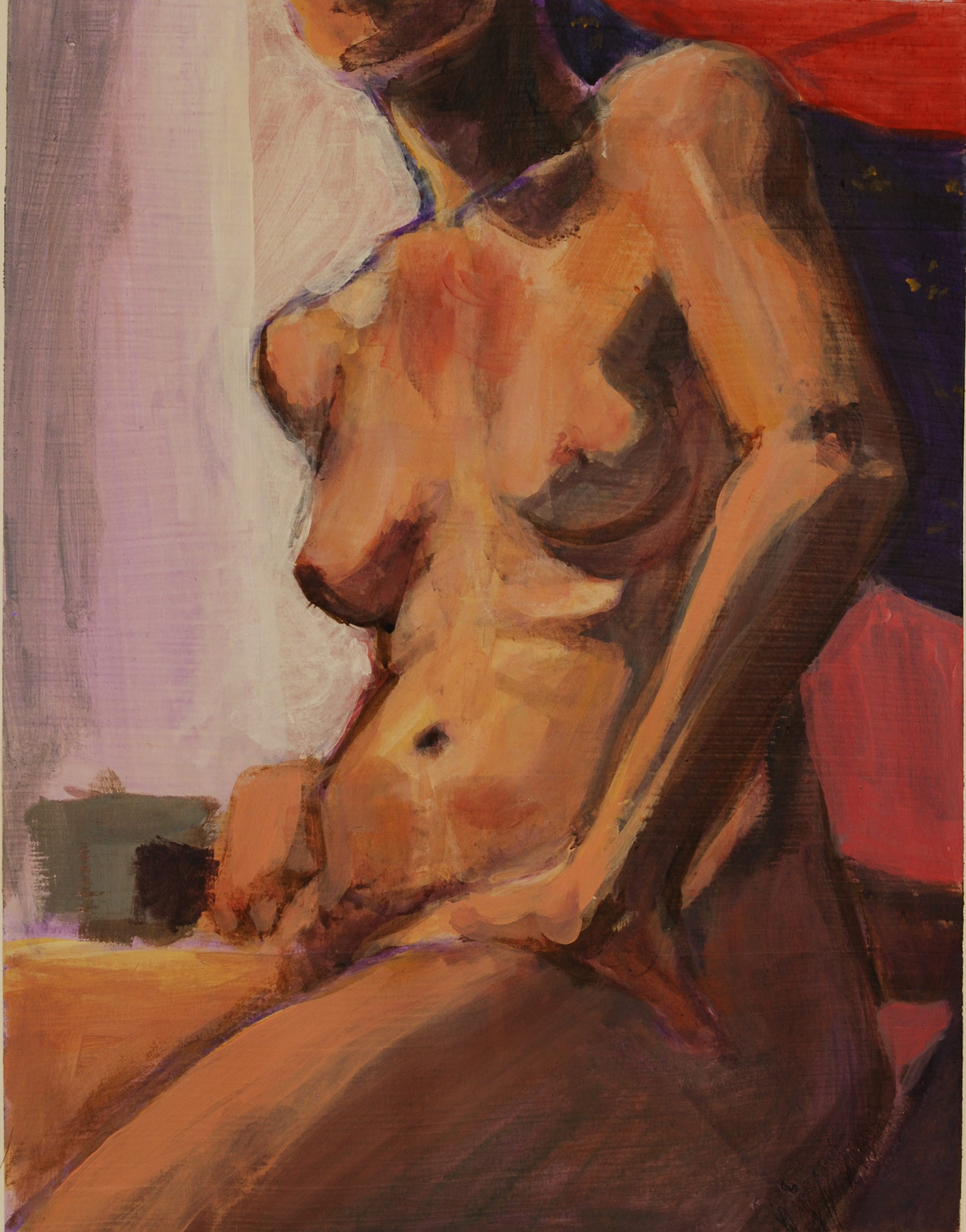 Figure Study, Acrylic, 2018