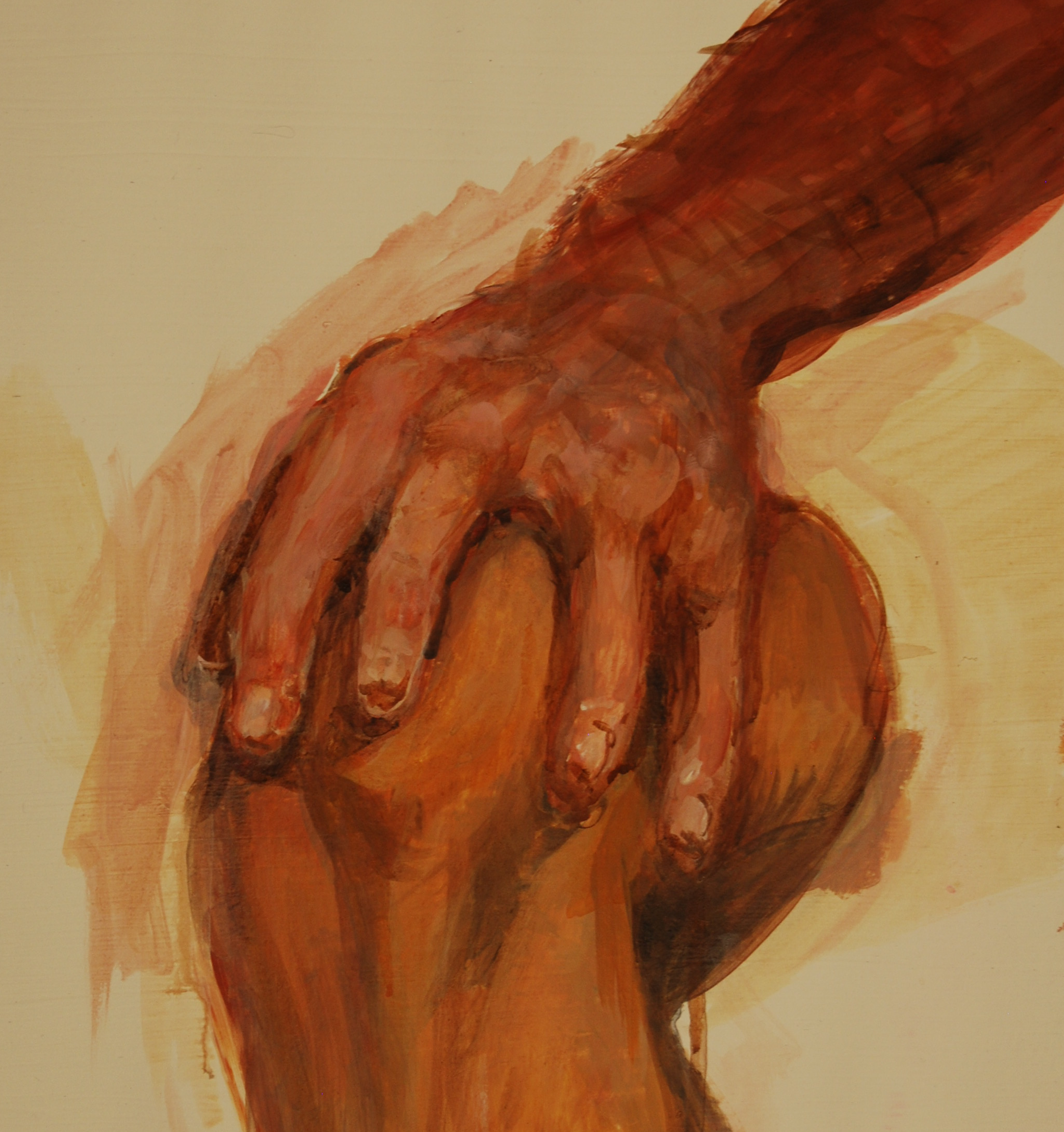Knee Study, Acrylic, 2018