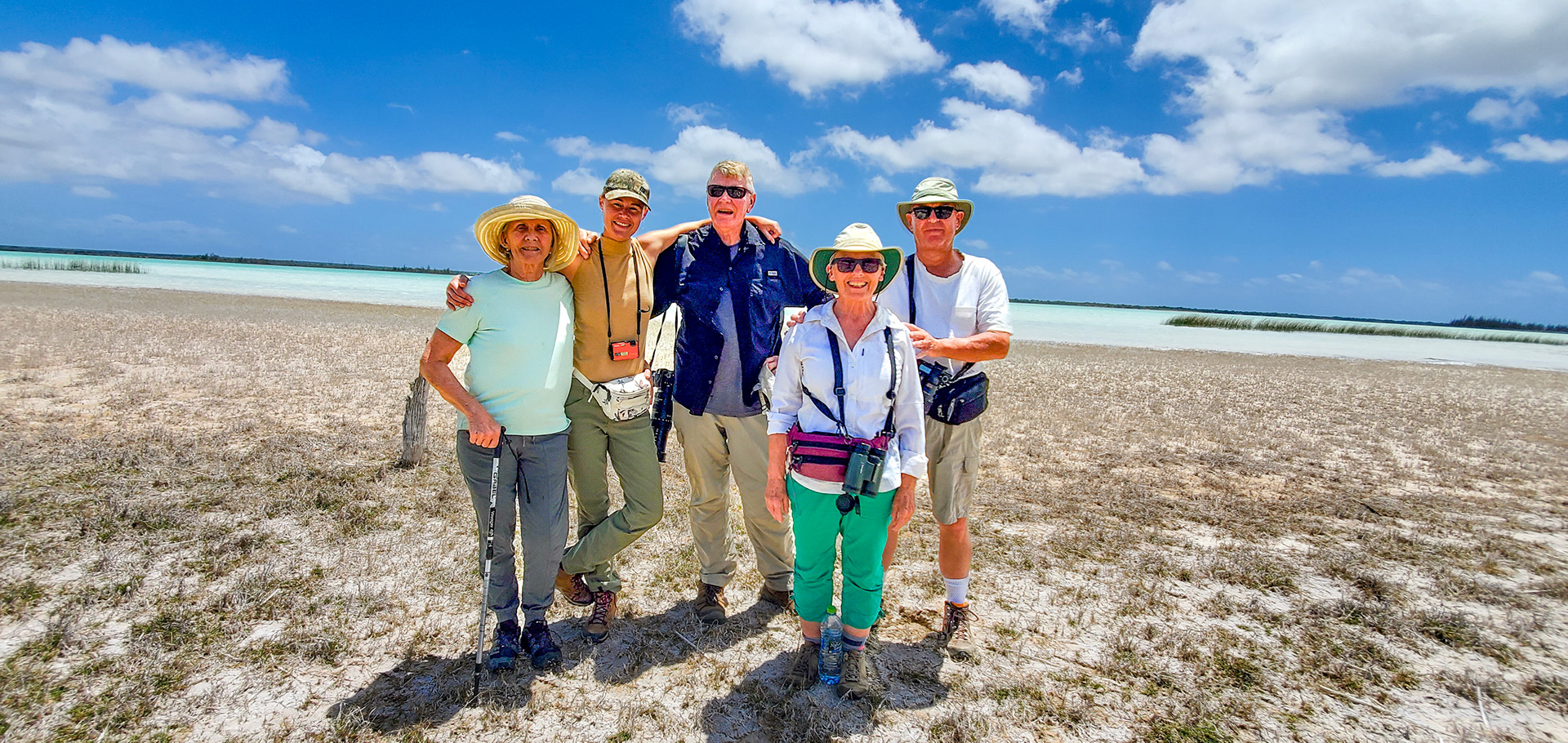 The gang on the shores of Lake Tsimanampetsotse