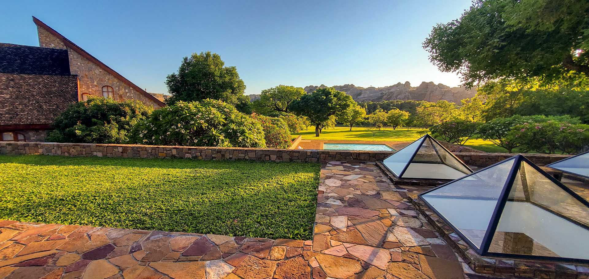 Hotel Le Jardin du Roy. The forms were repeated throughout the grounds. 