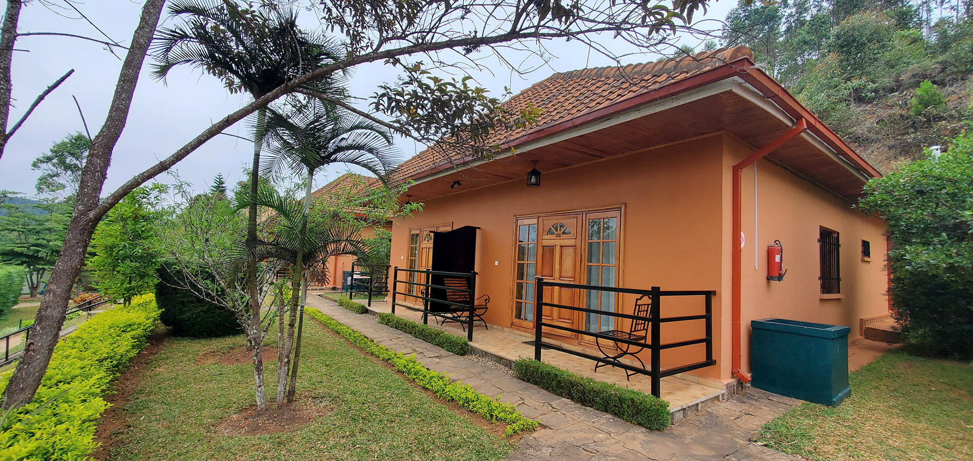 Andasibe Cyperus Hotel, our stay for our first lead of the tour near the Eastern Rainforests of Madagascar. We were so close to the rainforest that after waking up you could hear the eerie calls of Indri, the world's largest living lemurs! 