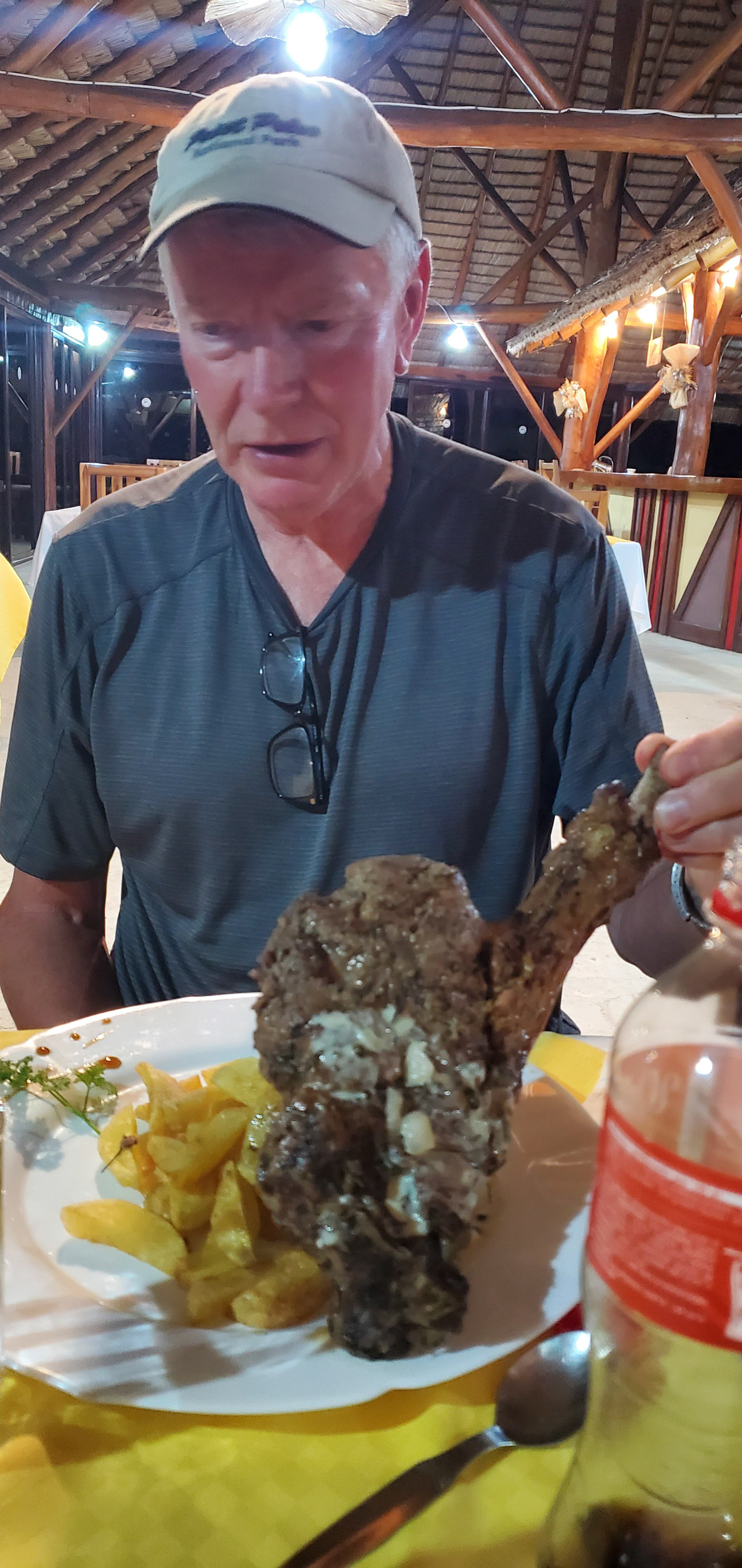 We had lots of great meals during out trip and I admittedly was not great at taking pictures of much of them but I had to capture Paul with this huge Zebu tomahawk steak.