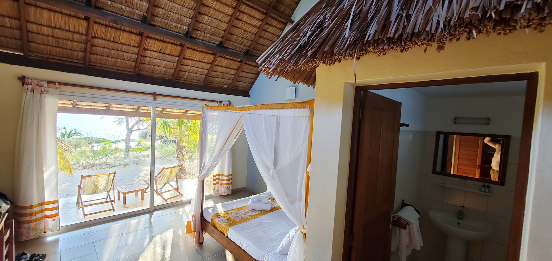 La Mira Hotel - Our oceanside accommodations near Ifaty Spiny Forest. We could see, hear and smell the ocean from our rooms. 