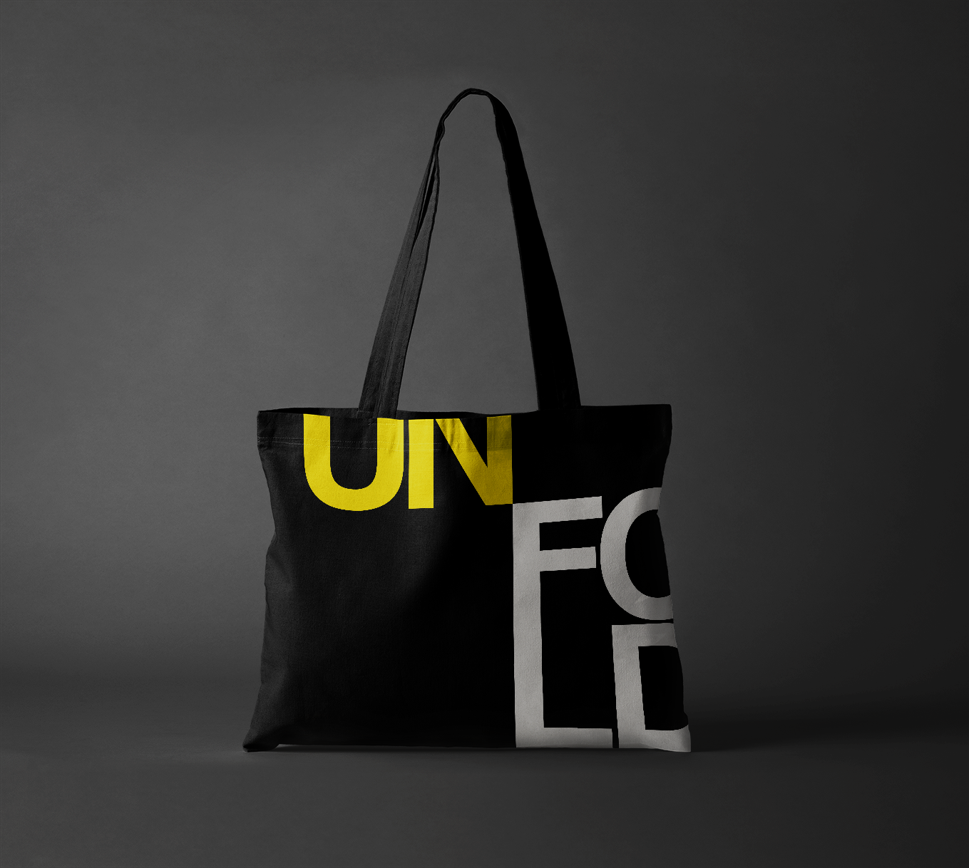 Final art on a tote bag - front
