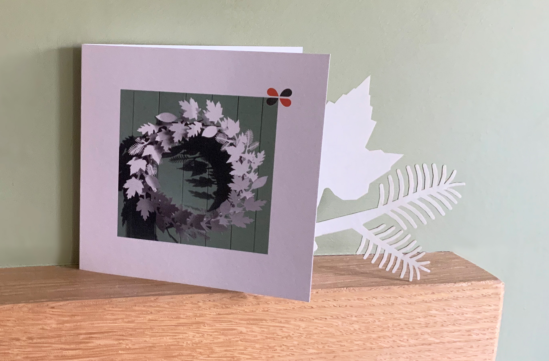 Christmas card wreath 2016