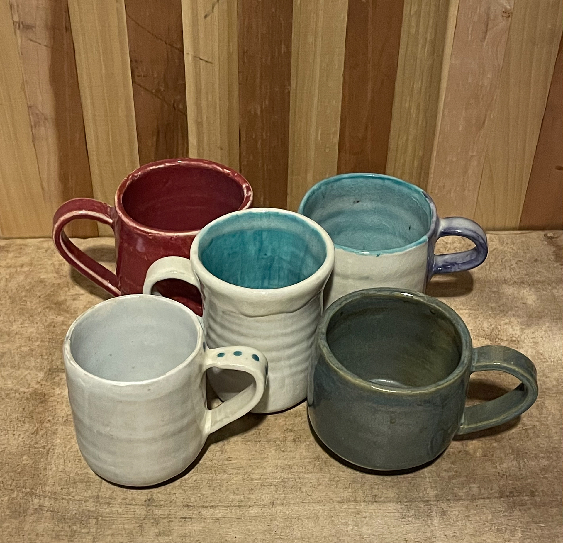 5 mugs