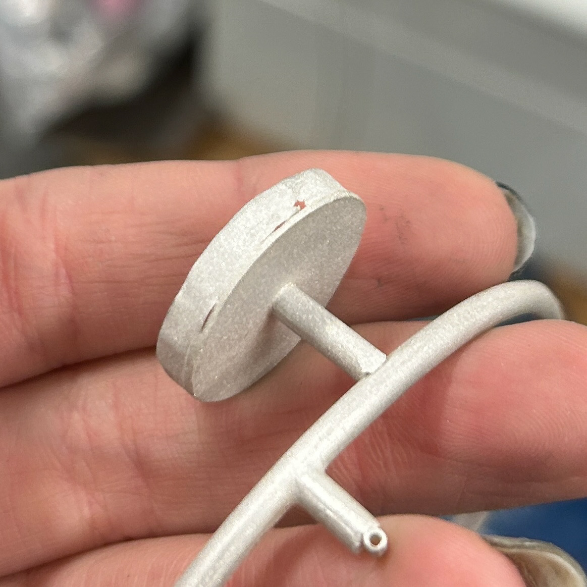 Showing the damage caused to my bezel