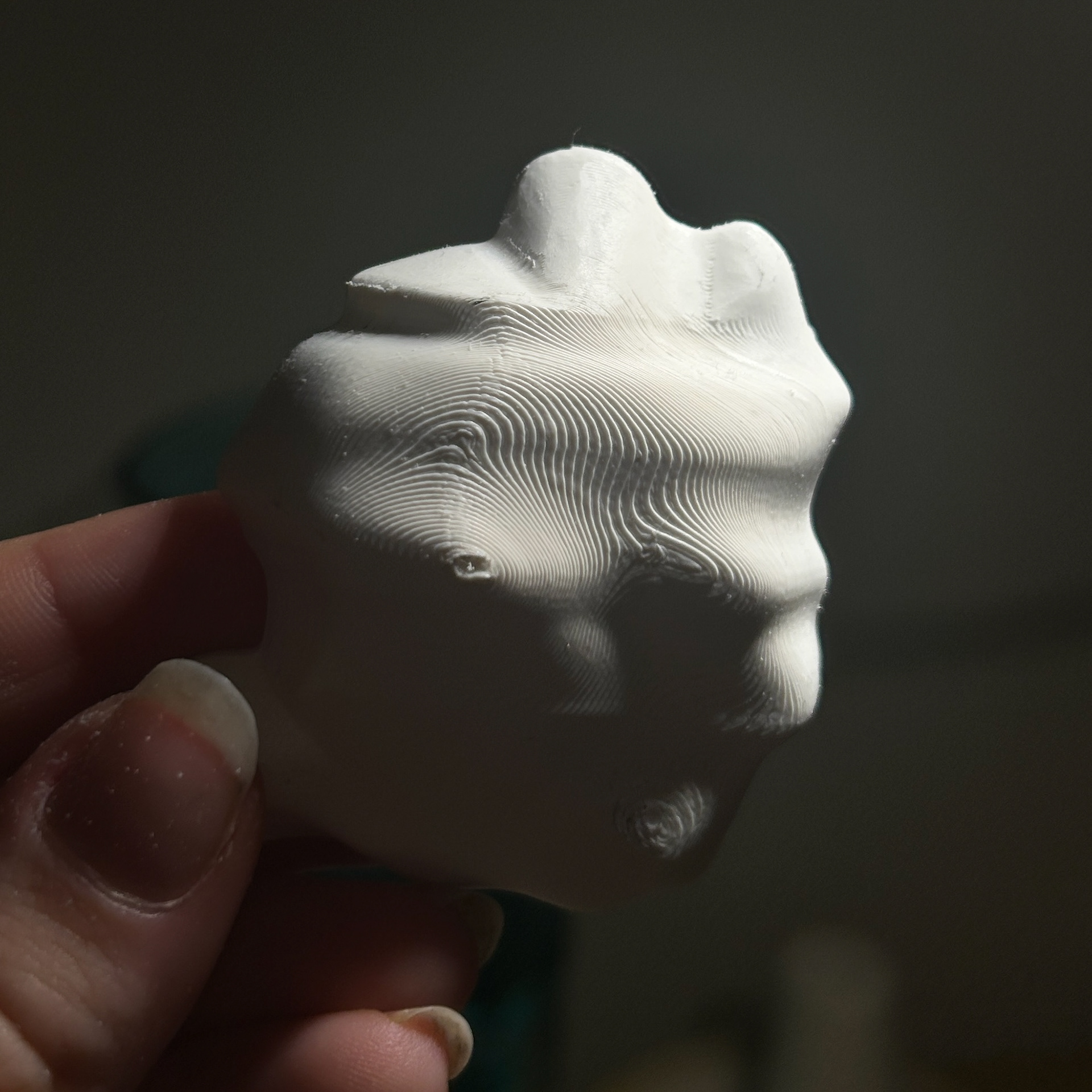 After beginning to sand the top