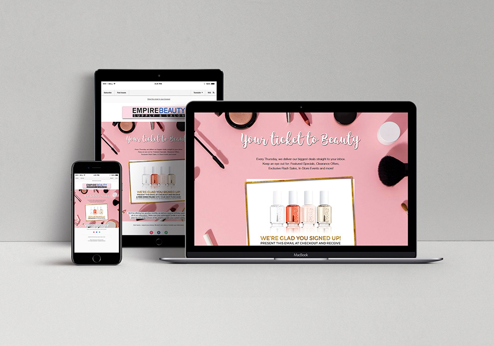 Empire Beauty Supply - Beauty Supply Retailer Email List Welcome Newsletter