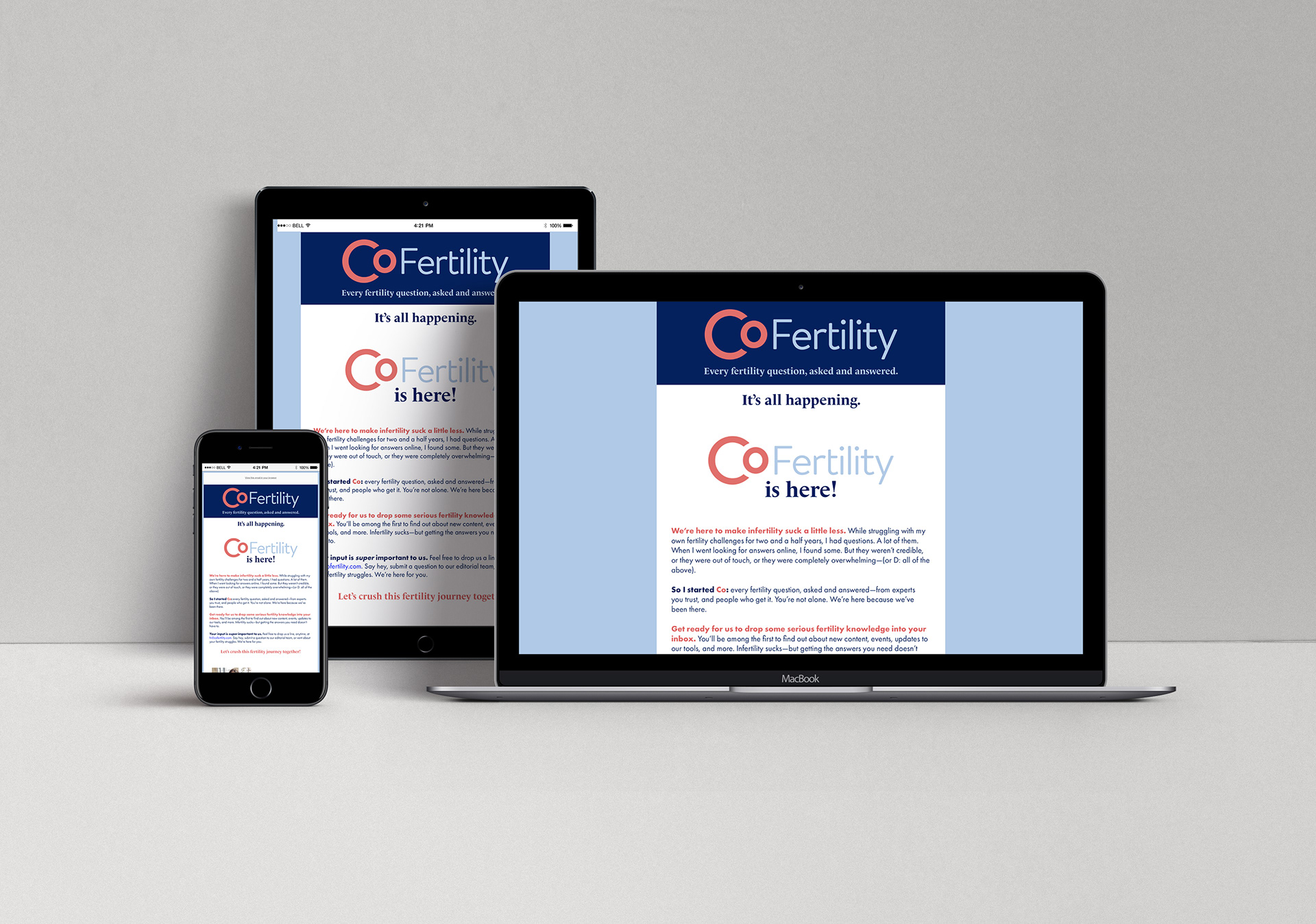 CoFertility - Brand Launch Newsletter Development