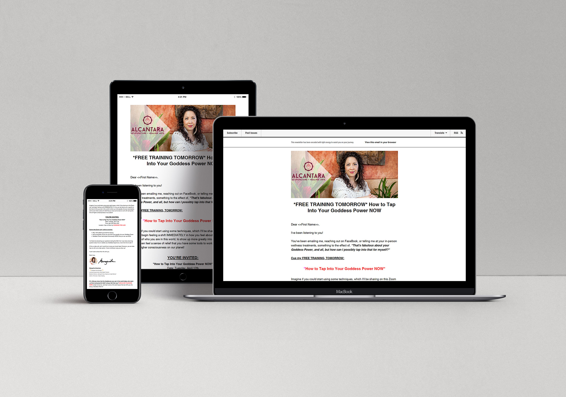 Margarita Alcantara - Recurring Weekly Email Newsletter Development