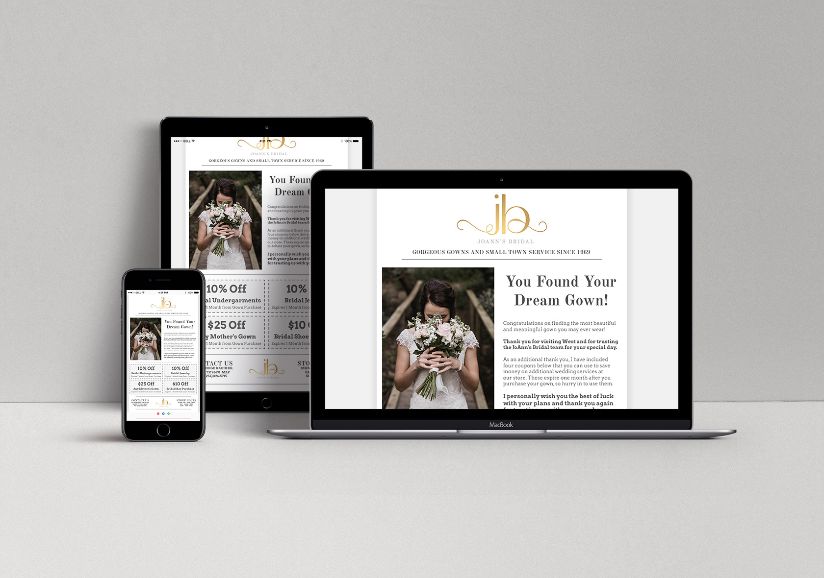 JoAnn's Bridal - Bridal Small Business Email Template Design and Development