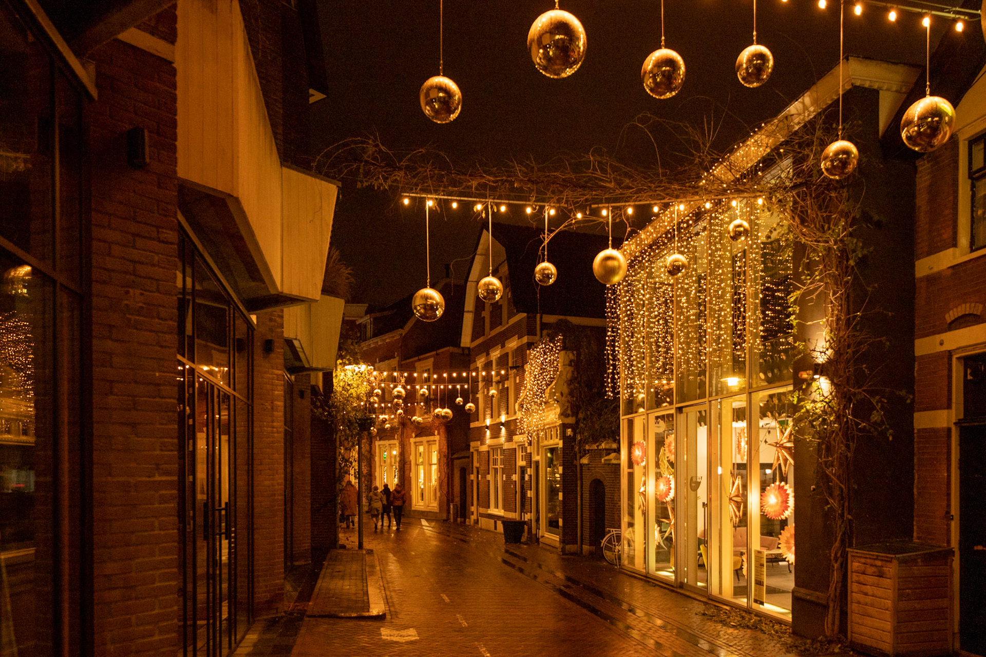 De Kapelstraat in kerstsfeer