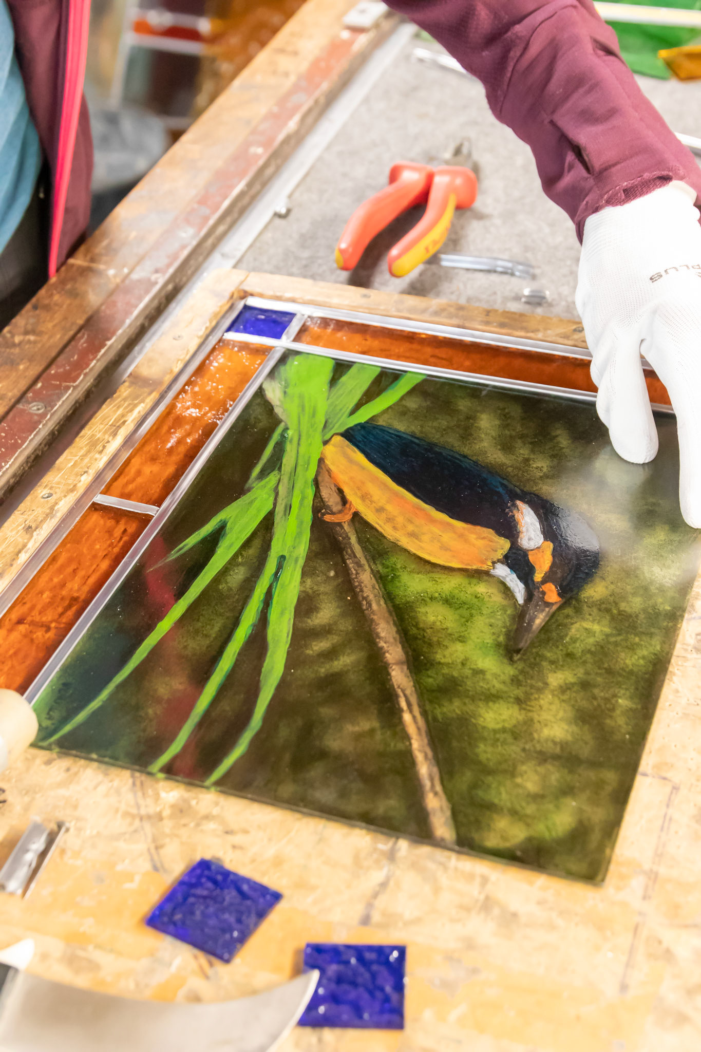 Glas in lood aanbrengen