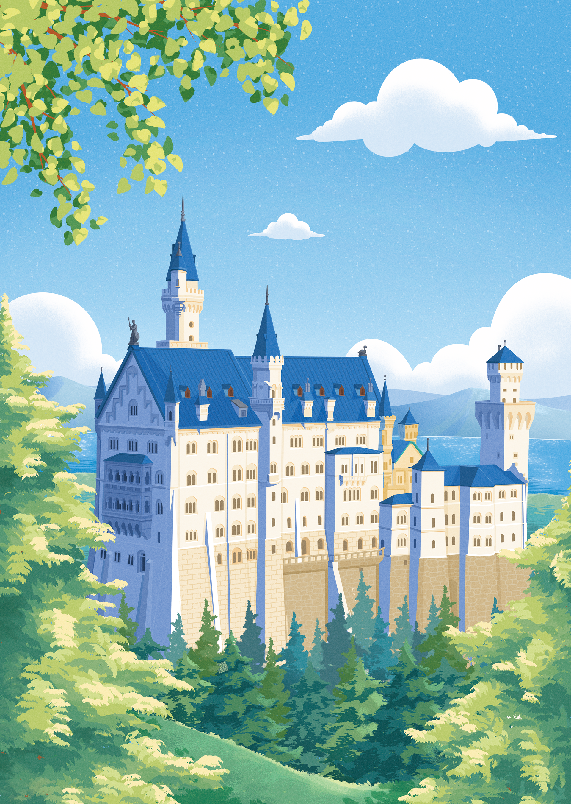 Neuschwanstein Castle - day