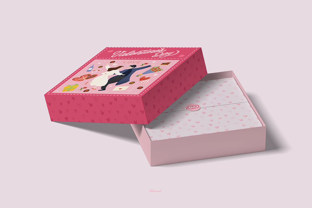 Box package mockup