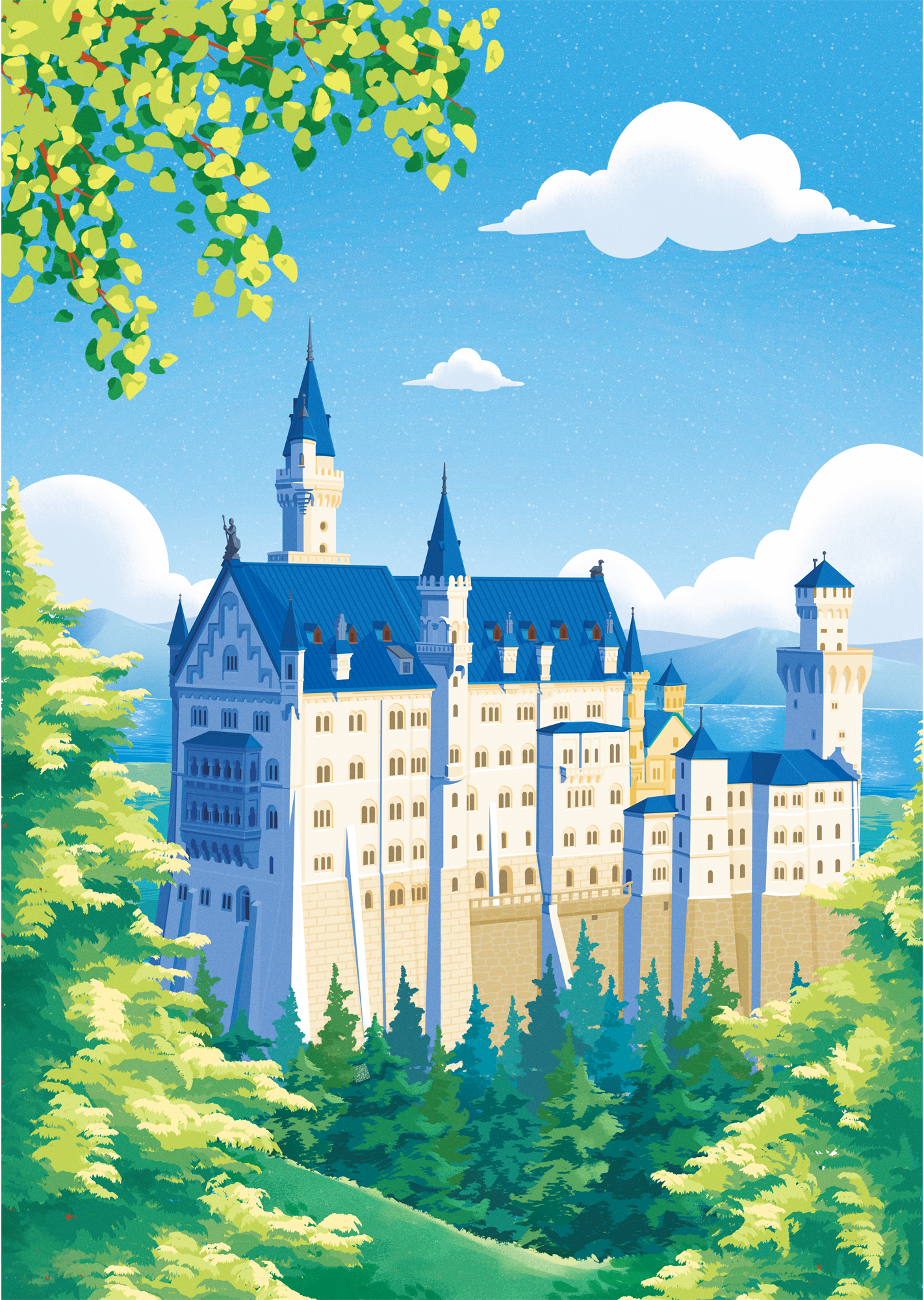 Neuschwanstein Castle - day
