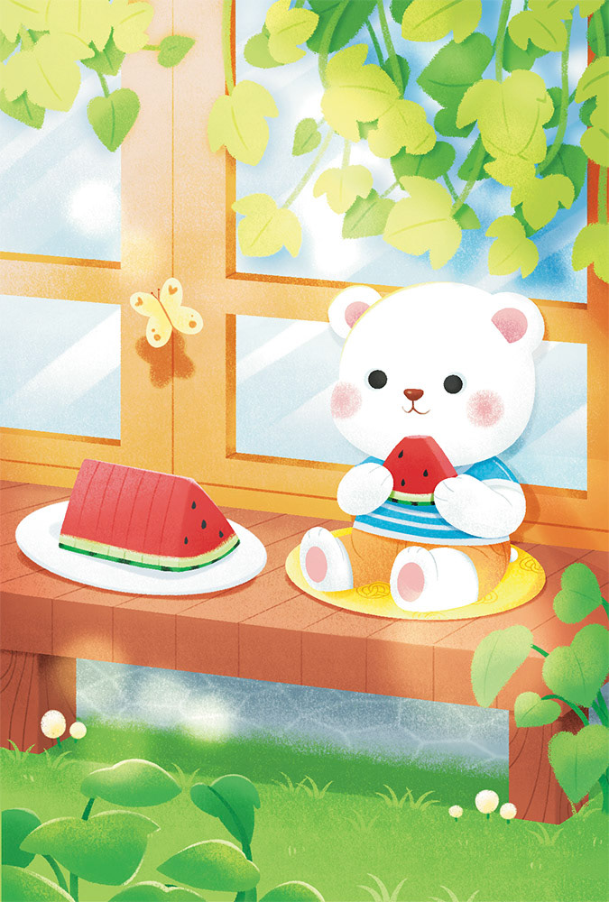 여름, 수박먹는 곰 (2024)