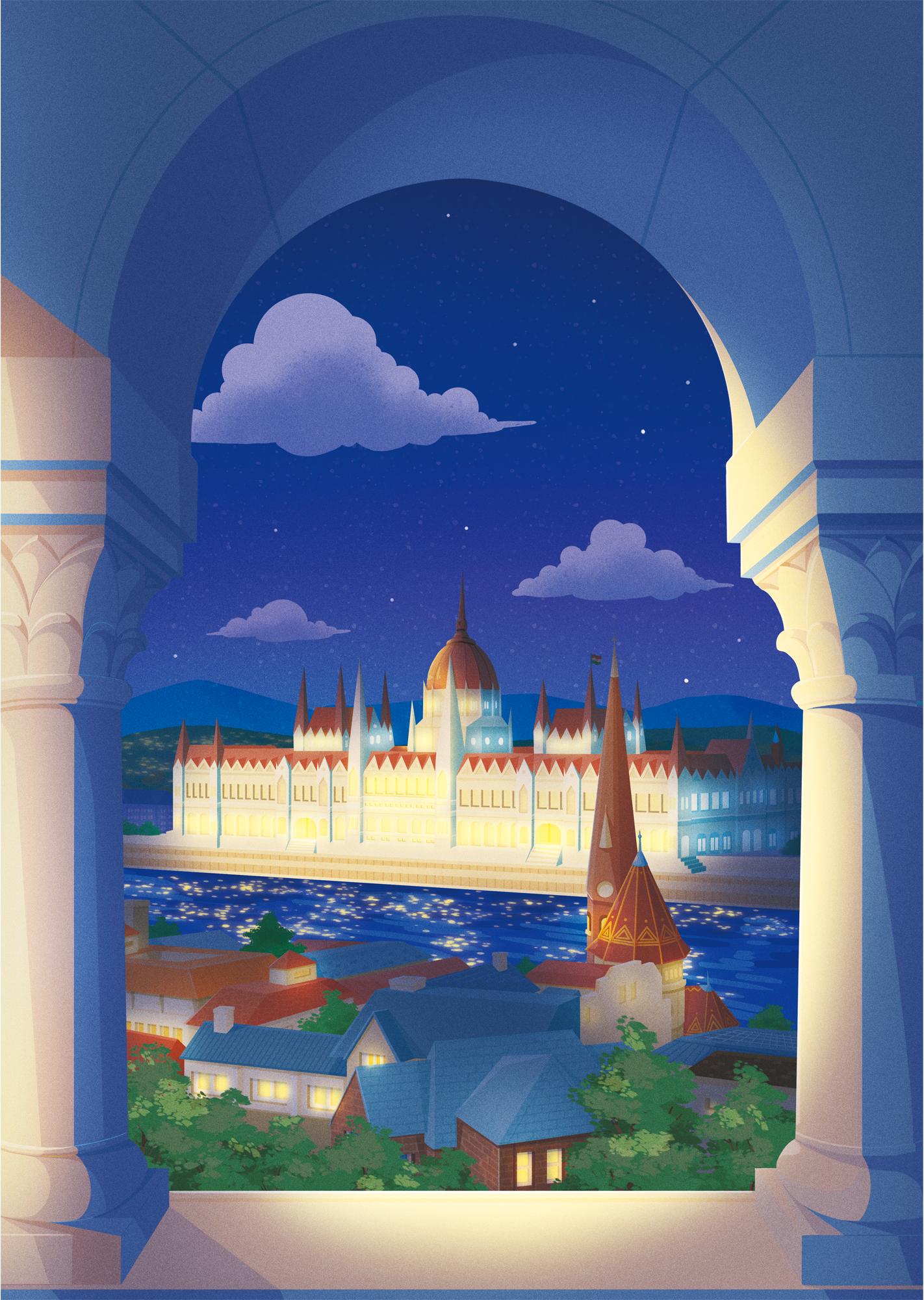 Budapest Parliament Building – night