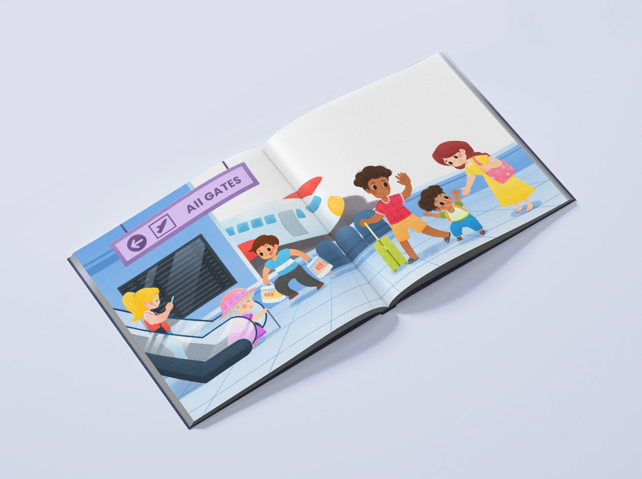 Children's book mockup