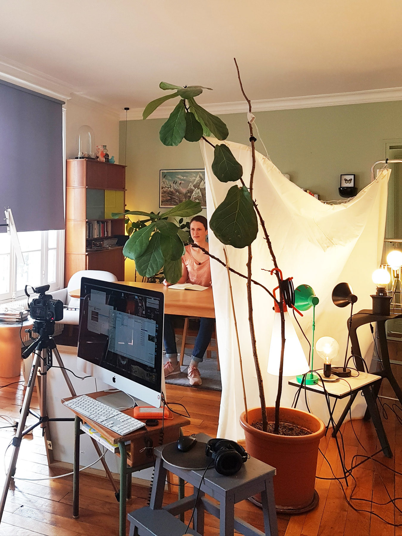 Éclairage de studio fait-maison