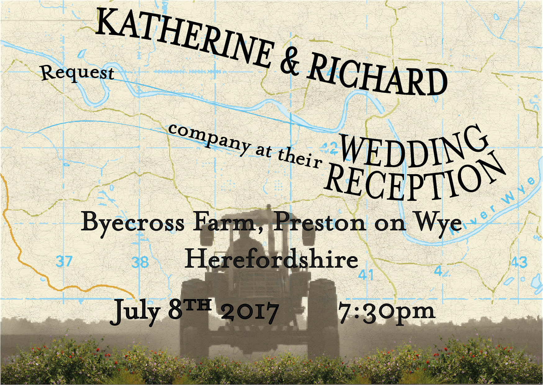 Reception invite front