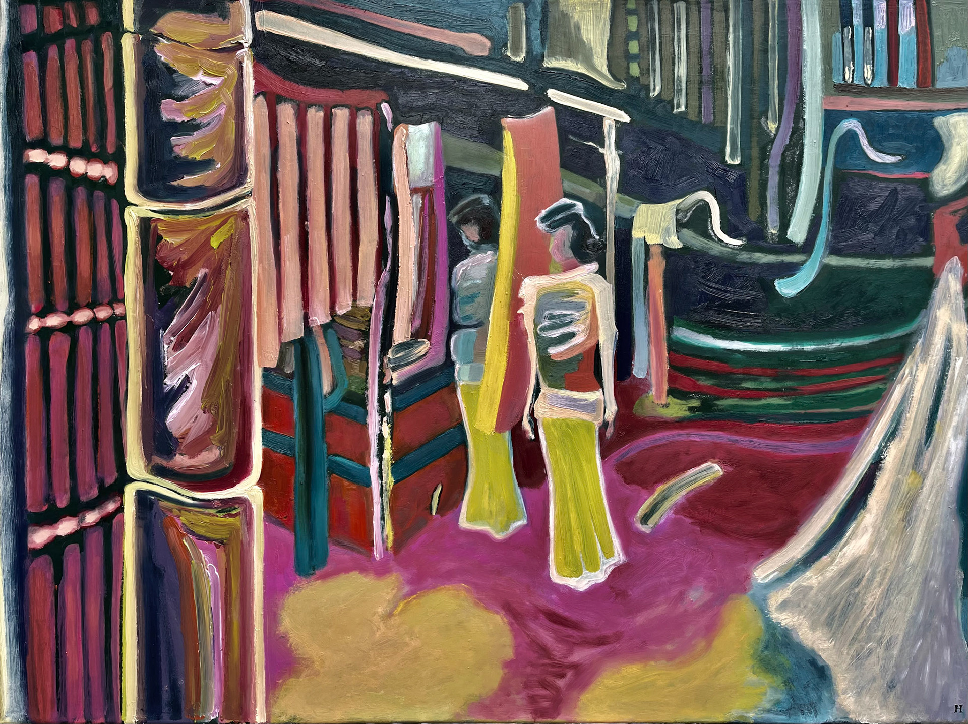 Rachel's Awaken / Oel Spachtel und Pinsel auf Gasso grundierter Leinwand