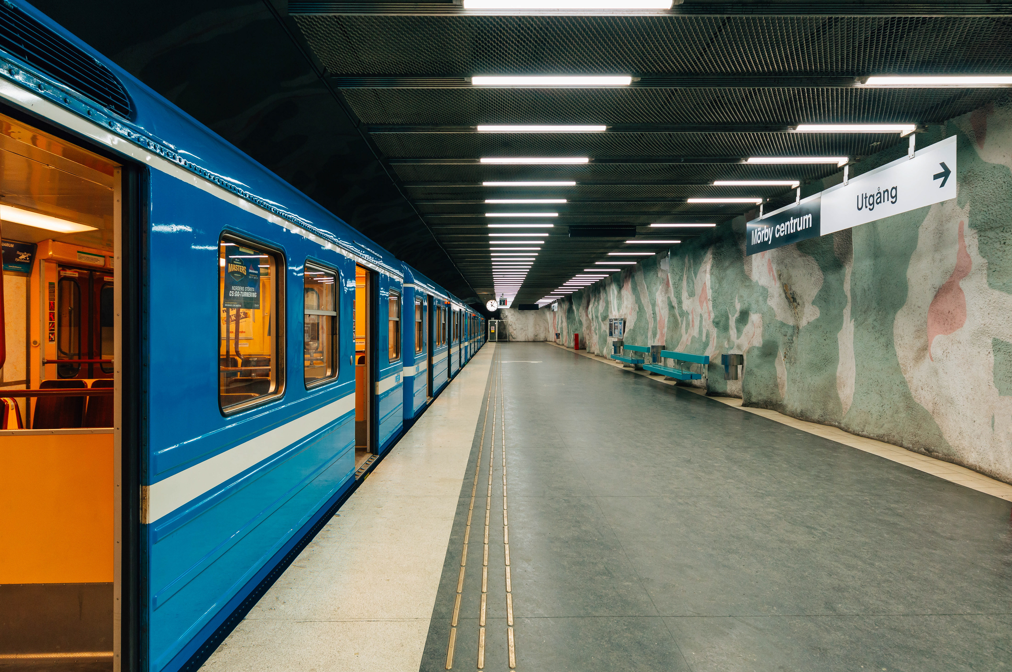 47 Mörby Centrum T-Bana Station, Stockholm 2018