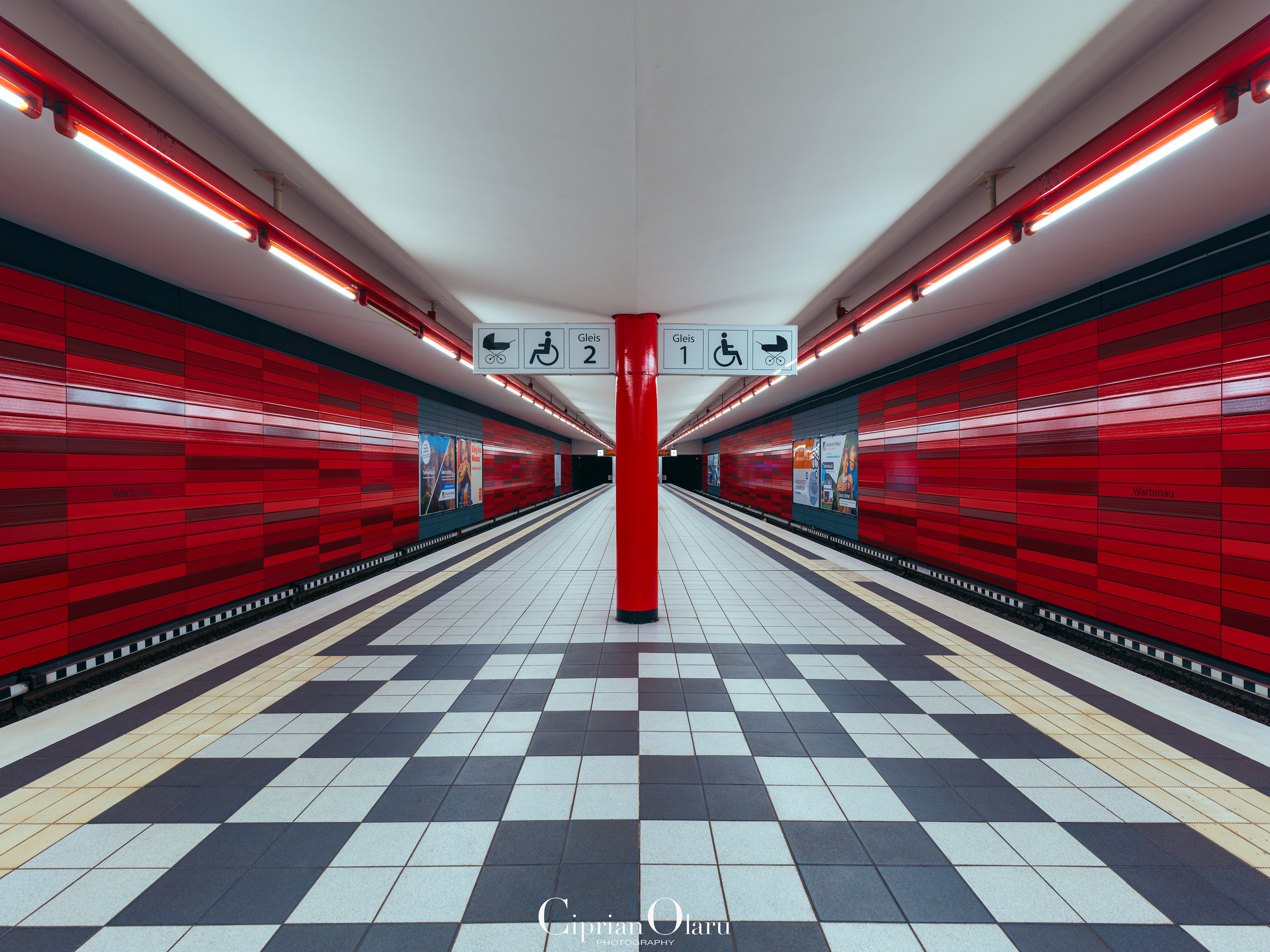 Wartenau U-Bahn-Station, Hamburg 2021