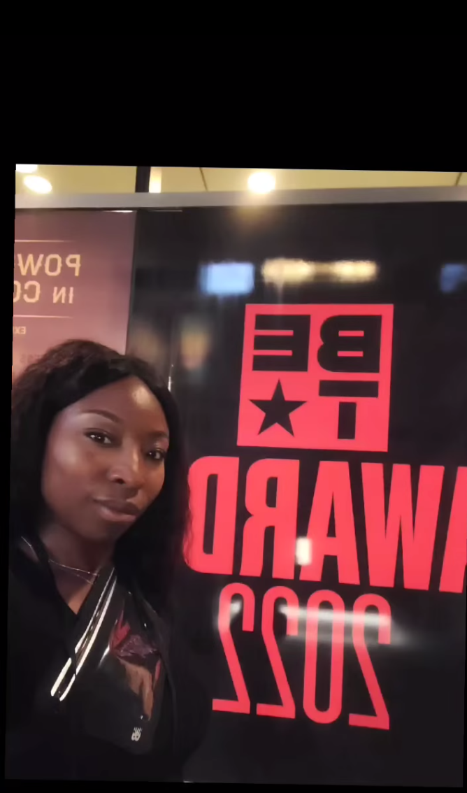 Iyore representing at the 2022 BET Awards as a Production Assistant.
